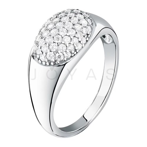 Dámský stříbrný prsten Morellato Pavé SAZB12 - Velikost: 56 mm