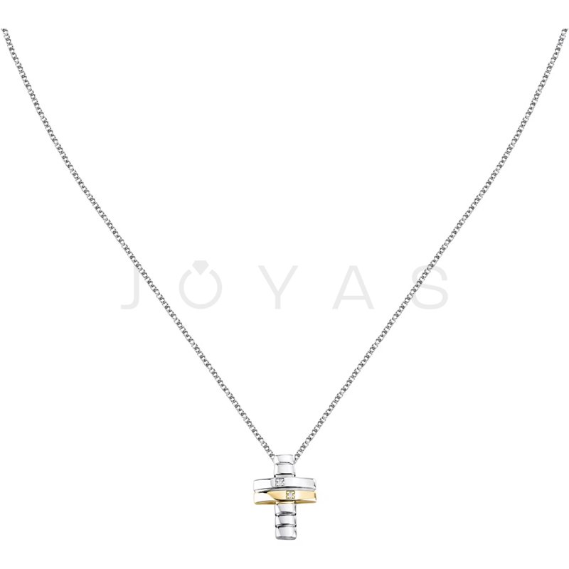 Pánský stříbrný náhrdelník Morellato Diamonds SAYE02