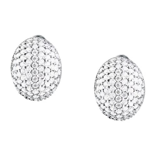 Dámske strieborné náušnice Morellato Pavé SAZB16