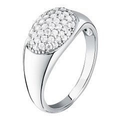Dámský stříbrný prsten Morellato Pavé SAZB12