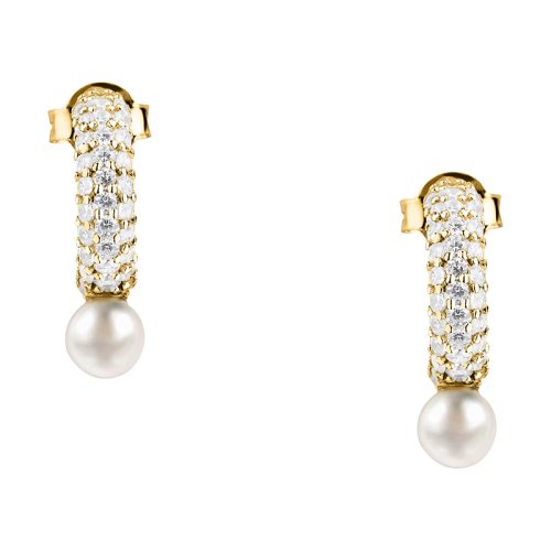 Dámské stříbrné náušnice Morellato Perla SXU53