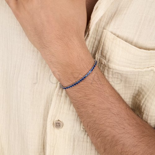 Pánsky strieborný náramok Morellato Tennis SATT23