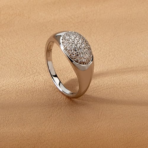 Dámsky strieborný prsteň Morellato Pavé SAZB12 - Veľkosť: 52 mm