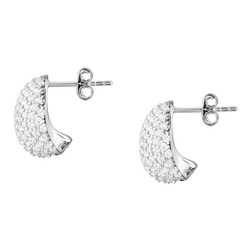 Dámske strieborné náušnice Morellato Pavé SAZB16