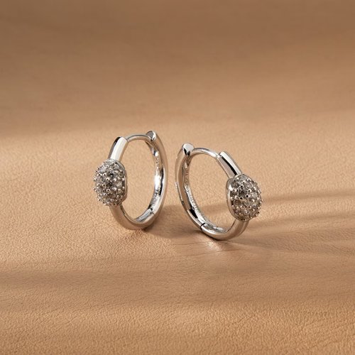 Dámské stříbrné náušnice Morellato Pavé SAZB18