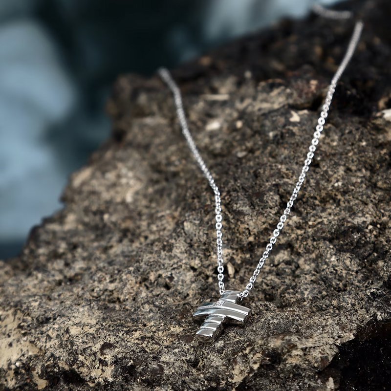 Pánsky strieborný náhrdelník Morellato Diamonds SAYE01