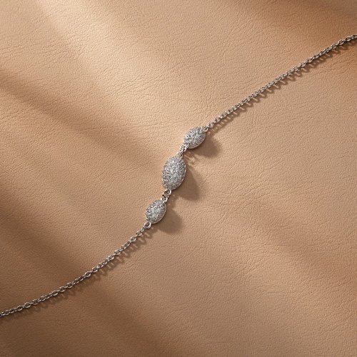 Dámský stříbrný náramek Morellato Pavé SAZB11