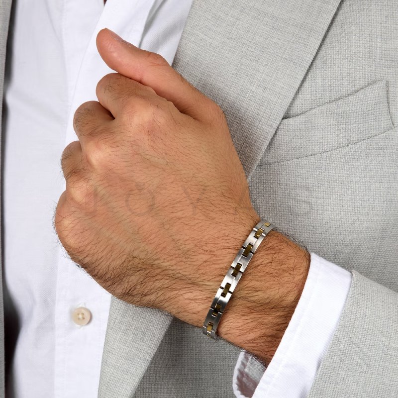 Pánský náramek Trussardi T-Steel TJAXV08