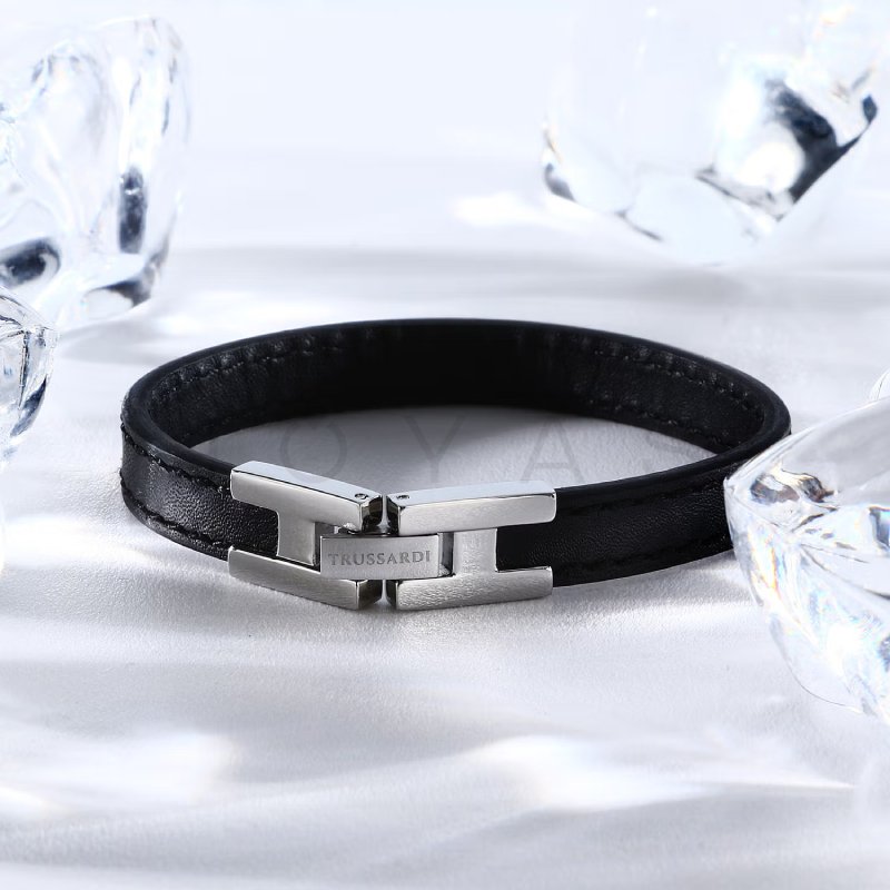 Pánský náramek Trussardi T-Leather TJAXV20