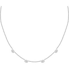 Dámsky strieborný náhrdelník Morellato Pavé SAZB01