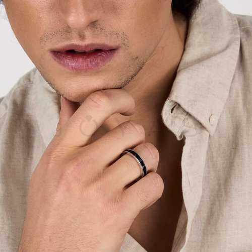 Pánský stříbrný prsten Morellato Tennis SATT28 - Velikost: 59 mm