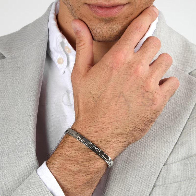 Pánský náramek Trussardi T-Steel TJAXV05