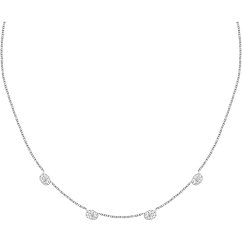 Dámský stříbrný náhrdelník Morellato Pavé SAZB01