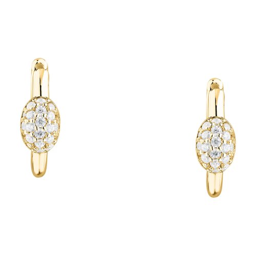 Dámske strieborné náušnice Morellato Pavé SAZB17