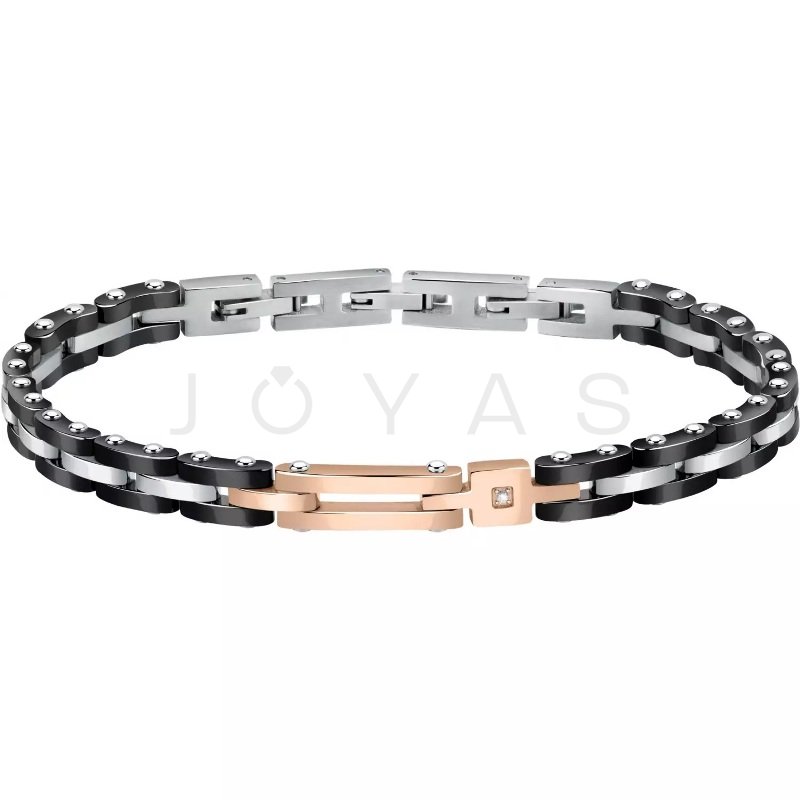 Pánský náramek Morellato Diamonds SAUK02