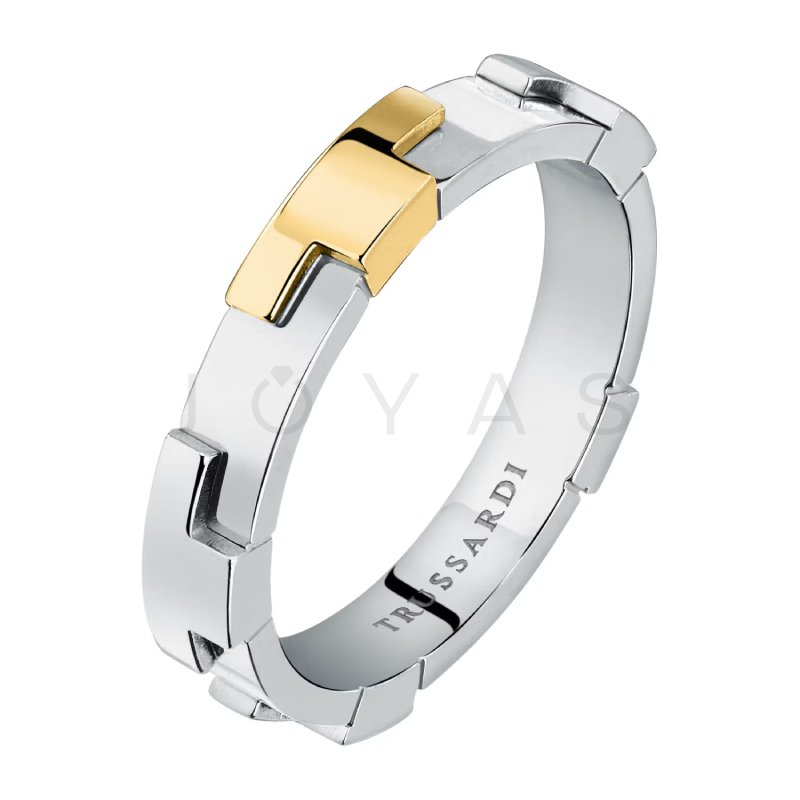 Dámsky prsteň Trussardi T-Logo TJAXC72 - Veľkosť: 52 mm