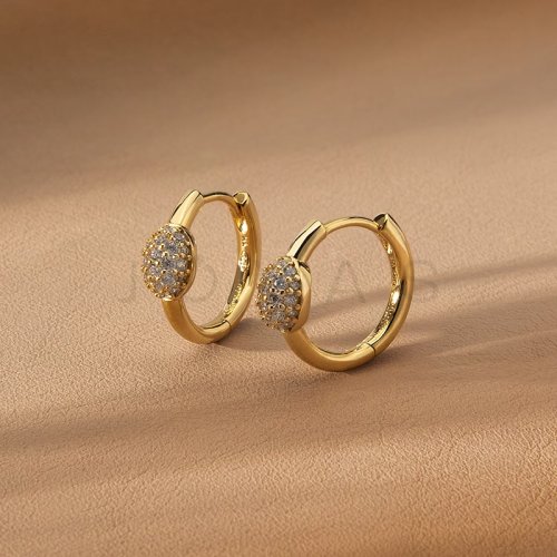 Dámske strieborné náušnice Morellato Pavé SAZB17