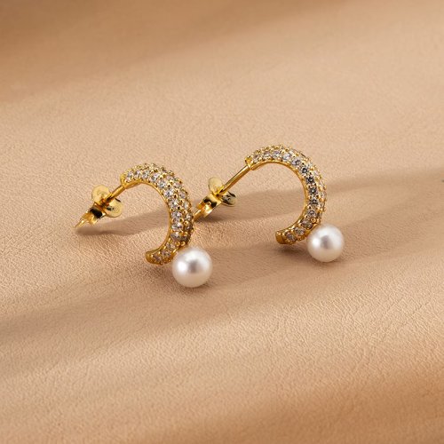 Dámské stříbrné náušnice Morellato Perla SXU53