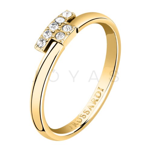 Dámský prsten Trussardi T-Logo TJAXC77 - Velikost: 56 mm