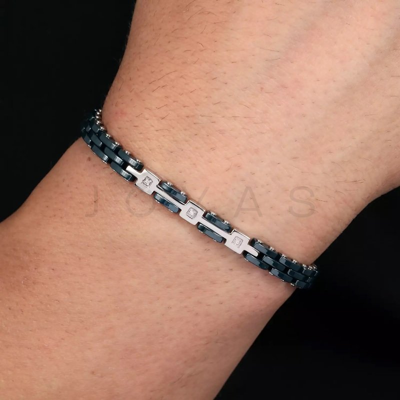 Pánský náramek Morellato Diamonds SAUK04