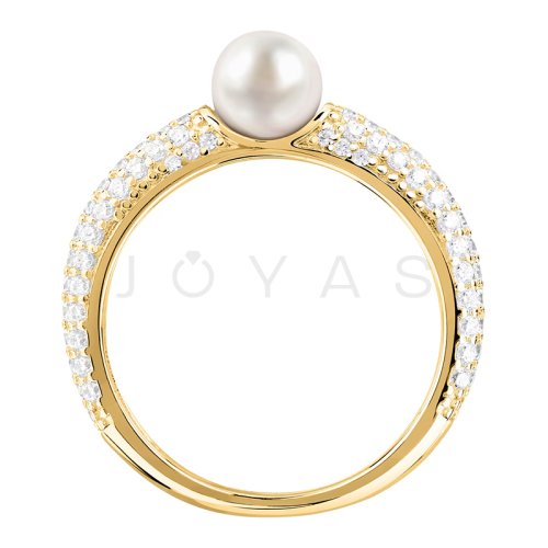 Dámský stříbrný prsten Morellato Perla SXU51 - Velikost: 54 mm