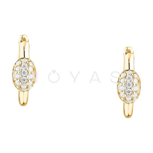 Dámske strieborné náušnice Morellato Pavé SAZB17