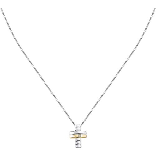 Pánský stříbrný náhrdelník Morellato Diamonds SAYE02
