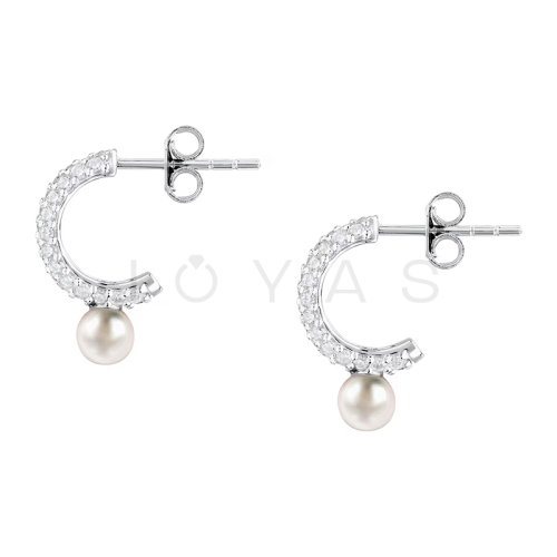 Dámské stříbrné náušnice Morellato Perla SXU52