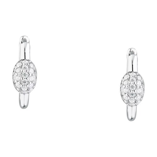 Dámské stříbrné náušnice Morellato Pavé SAZB18