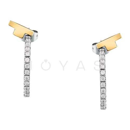 Dámské náušnice Trussardi T-Logo TJAXC32